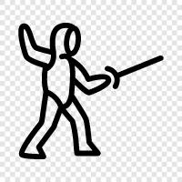 sport, Olympic, Fencing icon svg