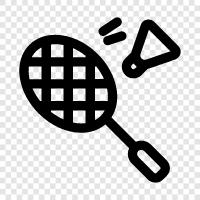 sport, racket, shuttlecock, Badminton icon svg