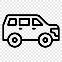 sport utility vehicle, sport utility truck, SUV, 4x4 icon svg