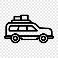 sports utility vehicle, crossover, pickup, 4x4 icon svg