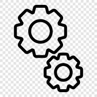 Sprocket, dişli, pulley, kemer ikon svg