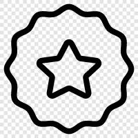 star, badges, awards, certificate icon svg