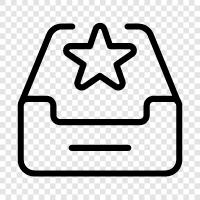 star, inbox, best, productivity icon svg