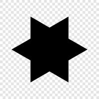 star, six pointed, stars, points icon svg