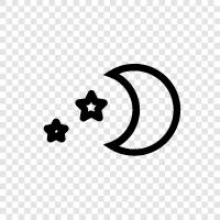 Star gazing, Celestial, Moon, Astronomy icon svg