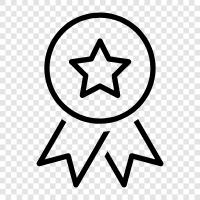 star, medals, gold, silver icon svg