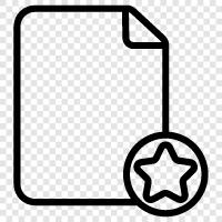 starred document, starred folder, starred email, starred message icon svg