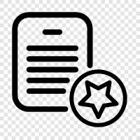 starred document template, starred document example, starred document template example, starred document icon svg