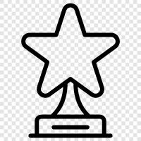 stars, trophy, award, recognition icon svg