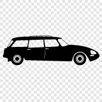 station wagon, car, family car, SUV icon svg