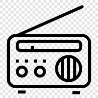 stations, music, programs, talk icon svg