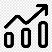 statistic increase, statistic up icon svg