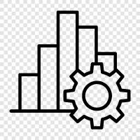 Statistical Analysis, Analytical Thinking, Graphs and Charts, Probability icon svg