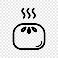 steam dumpling recipe, Steam dumpling icon svg