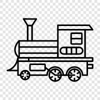 steam engine, locomotive, railroad, train icon svg