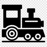 steam locomotive, trains, railway, railroads icon svg