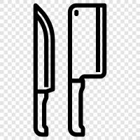 steel knives, kitchen knives, hunting knives, pocket knives icon svg