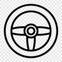 steering wheel, steering column, steering system, steering controller icon svg