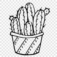 sap, succulent, spines, prickly ikon svg