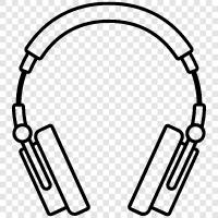 stereo, earphones, portable, headphones icon svg