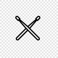 sticks, percussion, percussion instruments, drumming icon svg