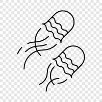 stinging cells, tentacles, ocean life, Jellyfish icon svg