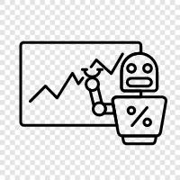 Aktienkurse, Aktienmarktnachrichten, Börsenanalytiker, Aktienmarktdiagramm symbol