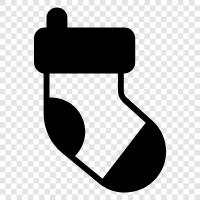 stocking, stocking foot, foot sock, footwear icon svg