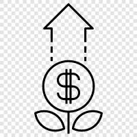 stocks, mutual funds, real estate, bonds icon svg