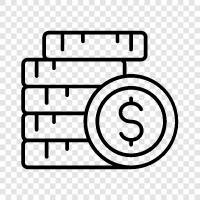 stocks, mutual funds, real estate, bonds icon svg