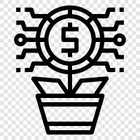 stocks, bonds, real estate, mutual funds icon svg