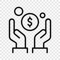 stocks, bonds, money, investment advice icon svg