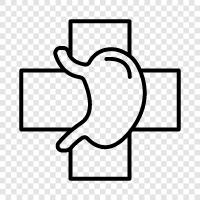 stomach surgery, stomach cancer, stomach ulcer, stomach pain icon svg