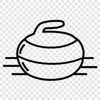 Stone Curling, Curling Stone Tools, Stone Curling Supplies, Curling Stone icon svg