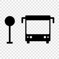 stop, transit, transportation, bus icon svg