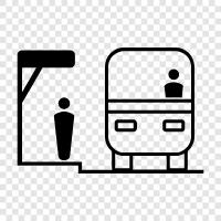 stop, bus, transportation, commuting icon svg