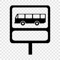 Haltestelle, Bus, Transport, Plattform symbol