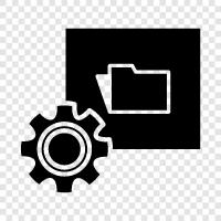 storage, organization, folders, file organization icon svg