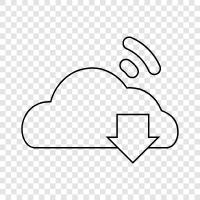 storage, data, processing, backup icon svg