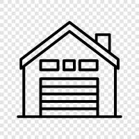 storage, storage units, car storage, home storage icon svg