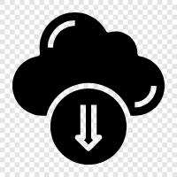 storage, Cloud icon svg