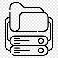 storage, hard drive, server, RAID icon svg