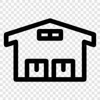 storage, inventory, storage facilities, distribution centers icon svg