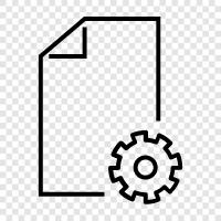 storage gear, computer gear, printer gear, camera gear icon svg