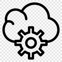 storage, online, provider, Cloud icon svg