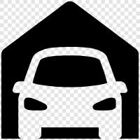 storage, sheds, carports, used cars icon svg