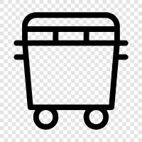 storage, storage unit, garbage, recyclable icon svg