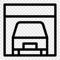 storage, car, parking, garages icon svg