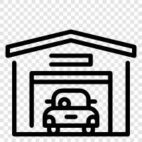 storage, storage units, car storage, motorcycle storage icon svg