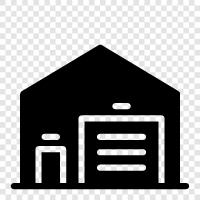 storage, storage facility, storage space, storage units icon svg